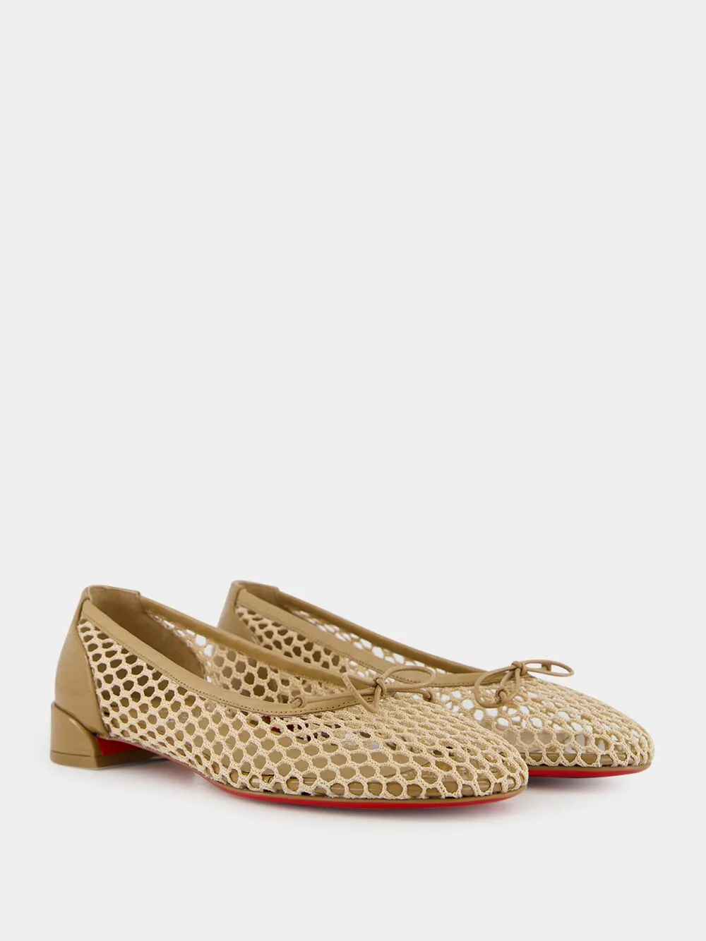 Sweetie Jane Mesh Ballerinas in Beige