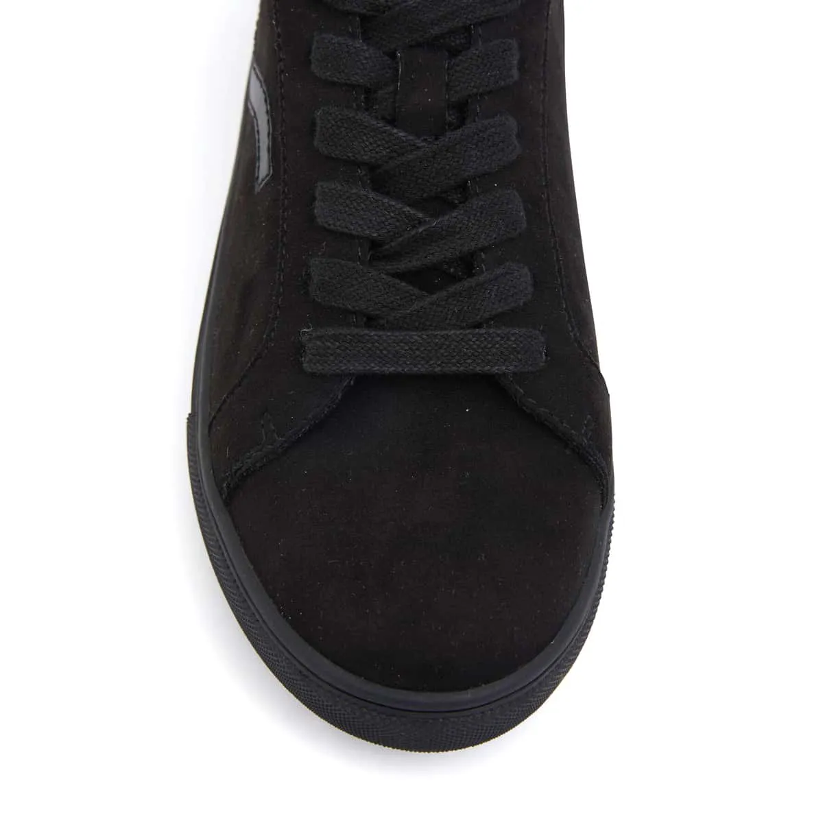 Swerve Sneaker in Black Suede