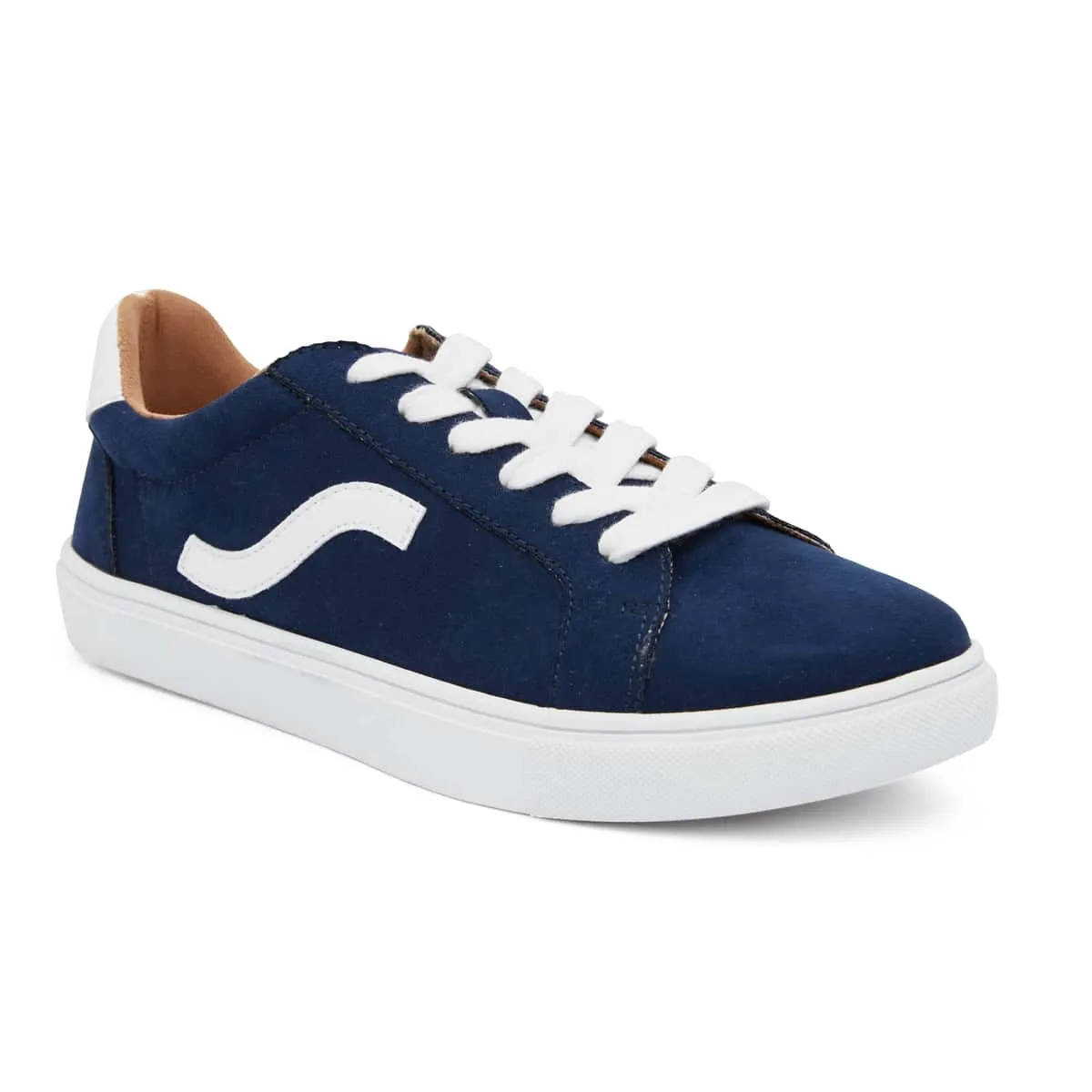 Swerve Sneaker in Navy Suede
