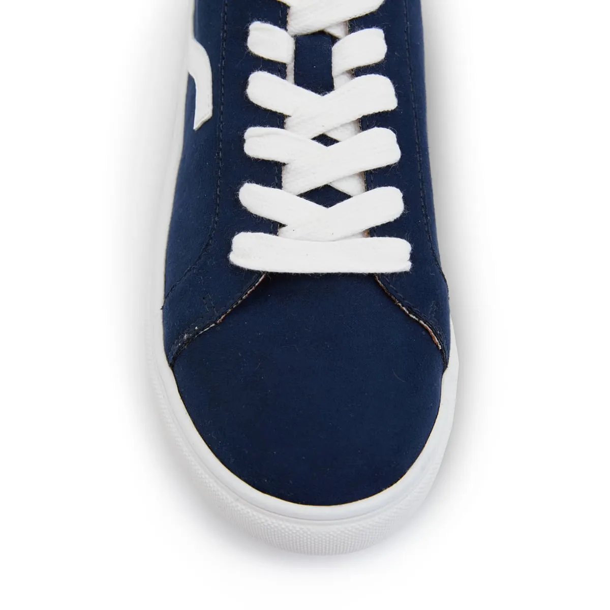 Swerve Sneaker in Navy Suede