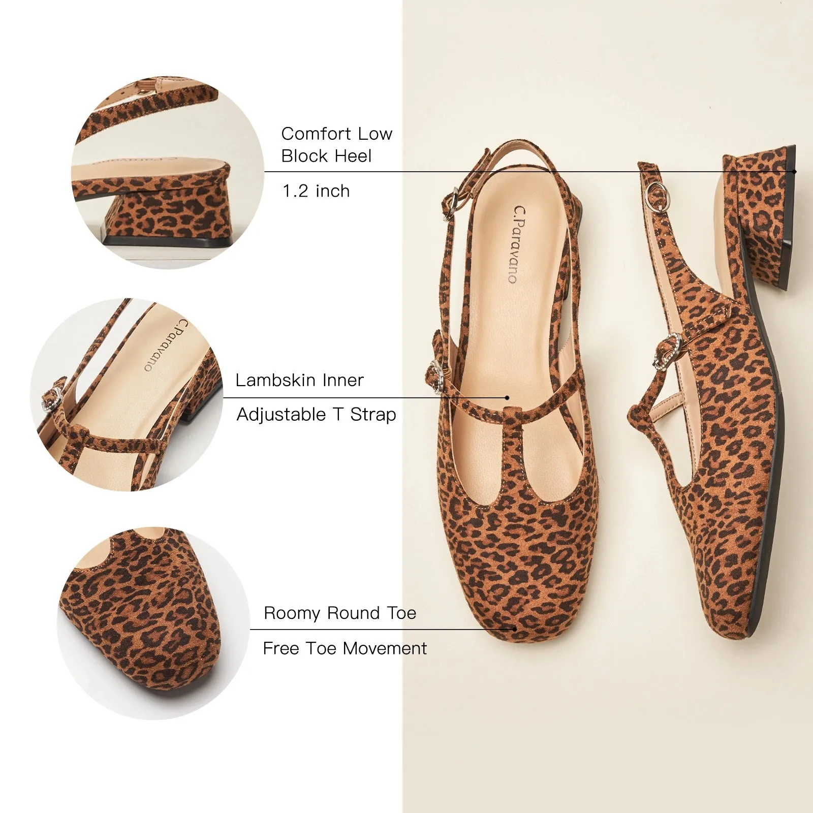 T-Strap Slingback Mary Jane (Nina)