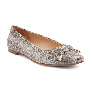 Tabbatha Flat in Snake Leather