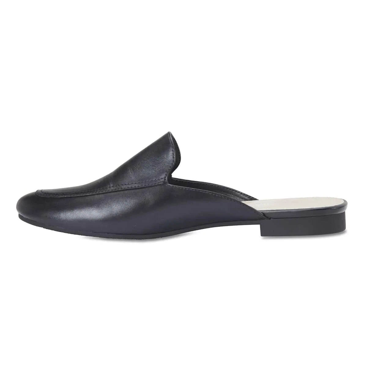 Talent Slide in Black Leather