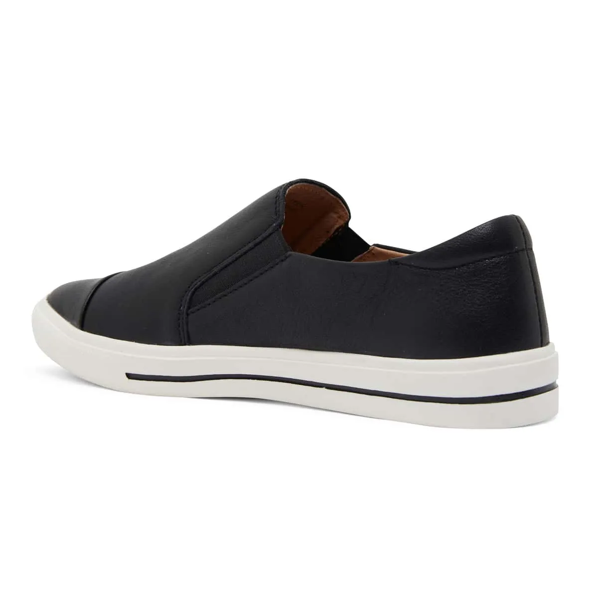 Tandem Sneaker in Black Leather