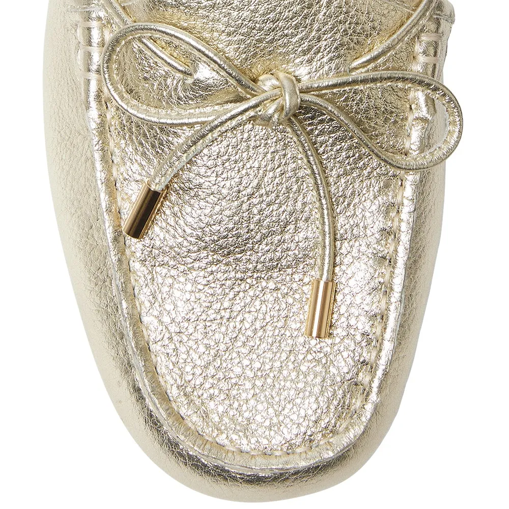 Tango Loafer in Soft Gold Leather