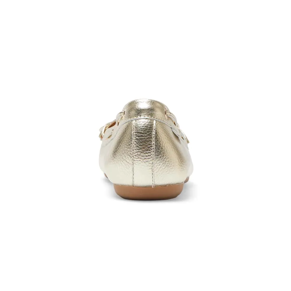 Tango Loafer in Soft Gold Leather