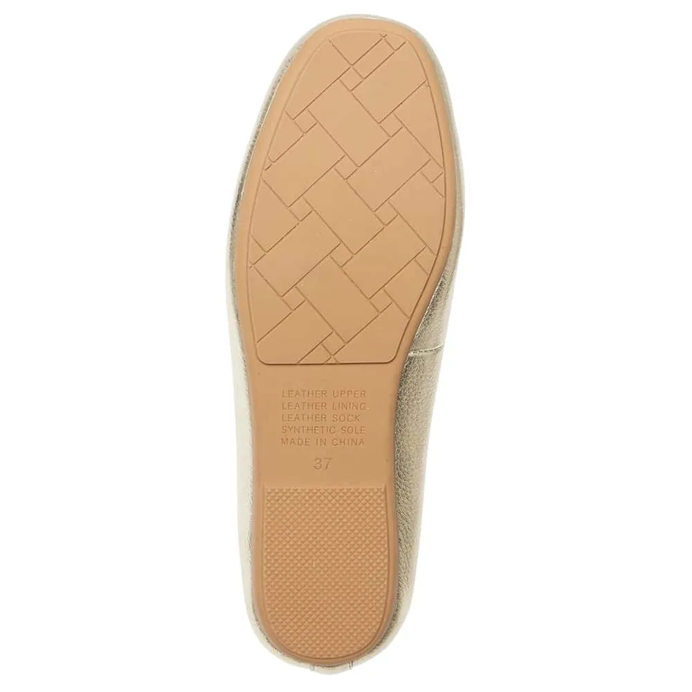Tango Loafer in Soft Gold Leather