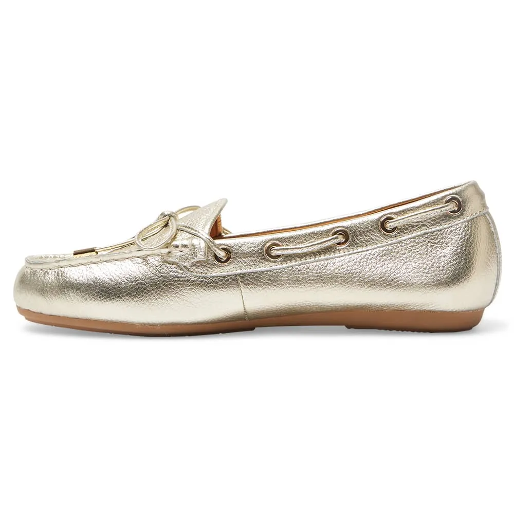 Tango Loafer in Soft Gold Leather
