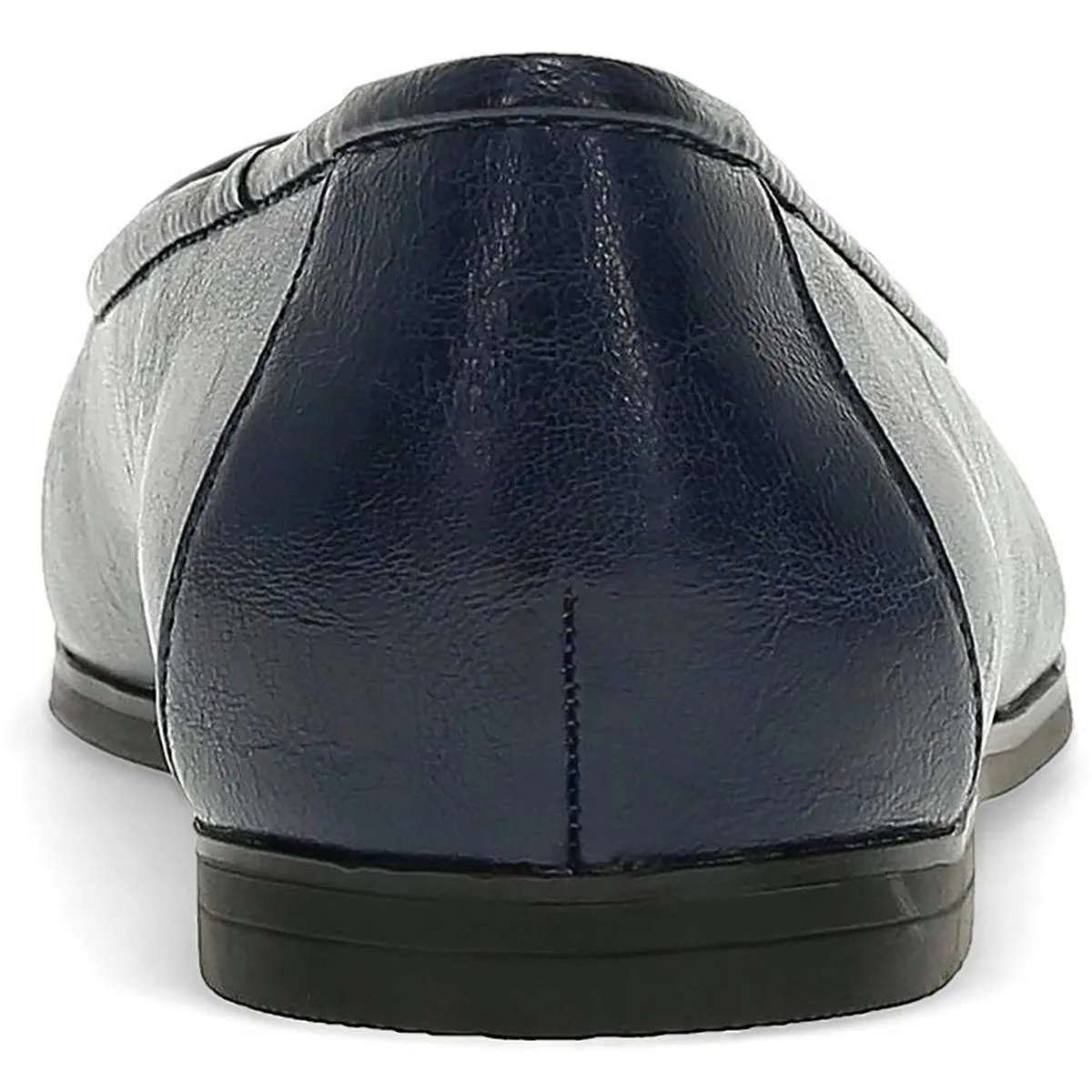 Tania Womens Solid Faux Leather Ballet Flats