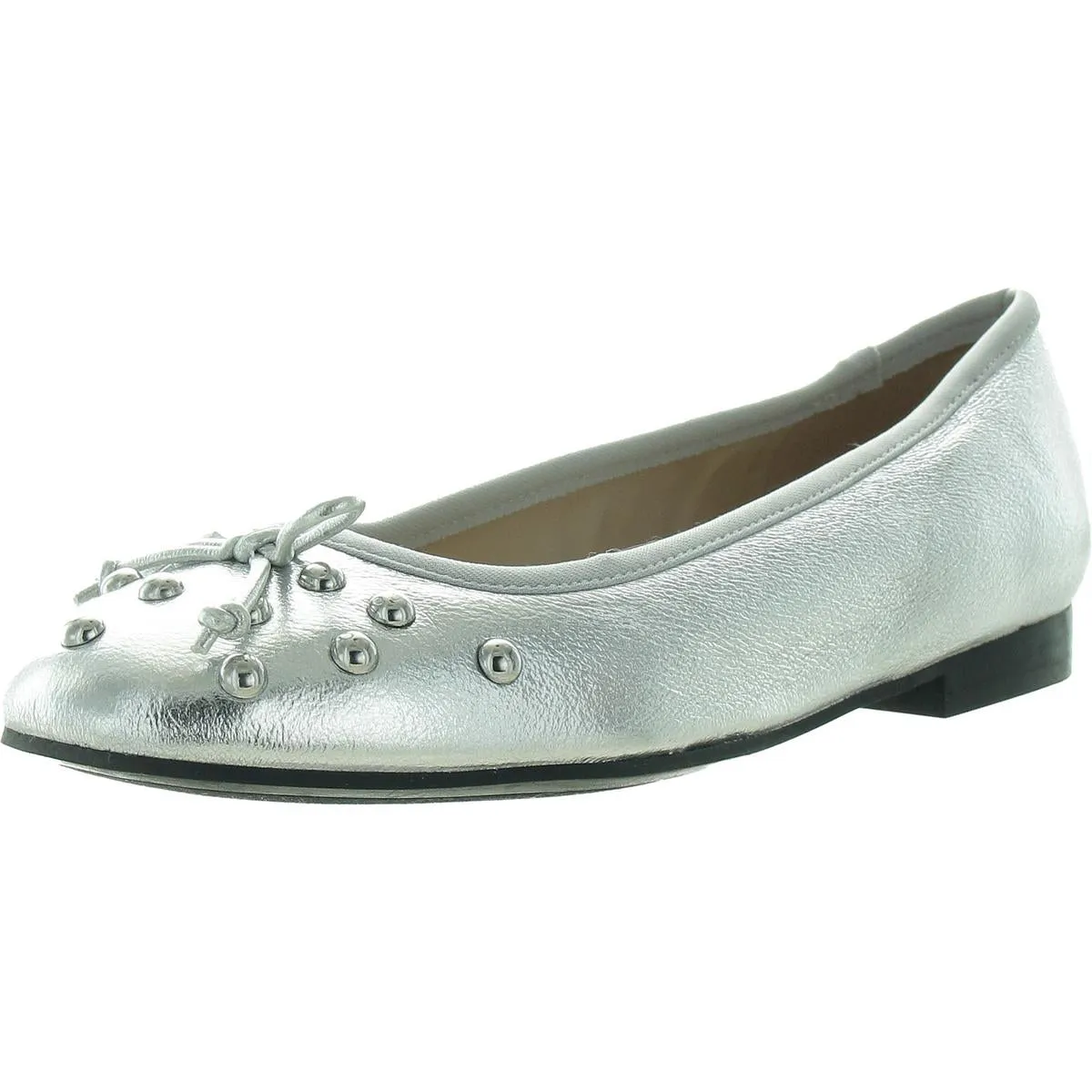 TEMPT Womens Metallic Manmade Ballet Flats