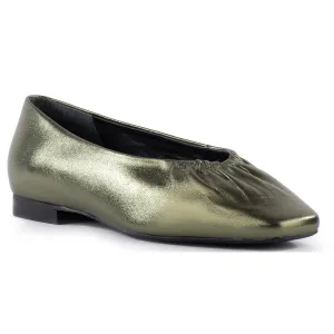 The Little Things Womens Metallic Leather Ballet Flats
