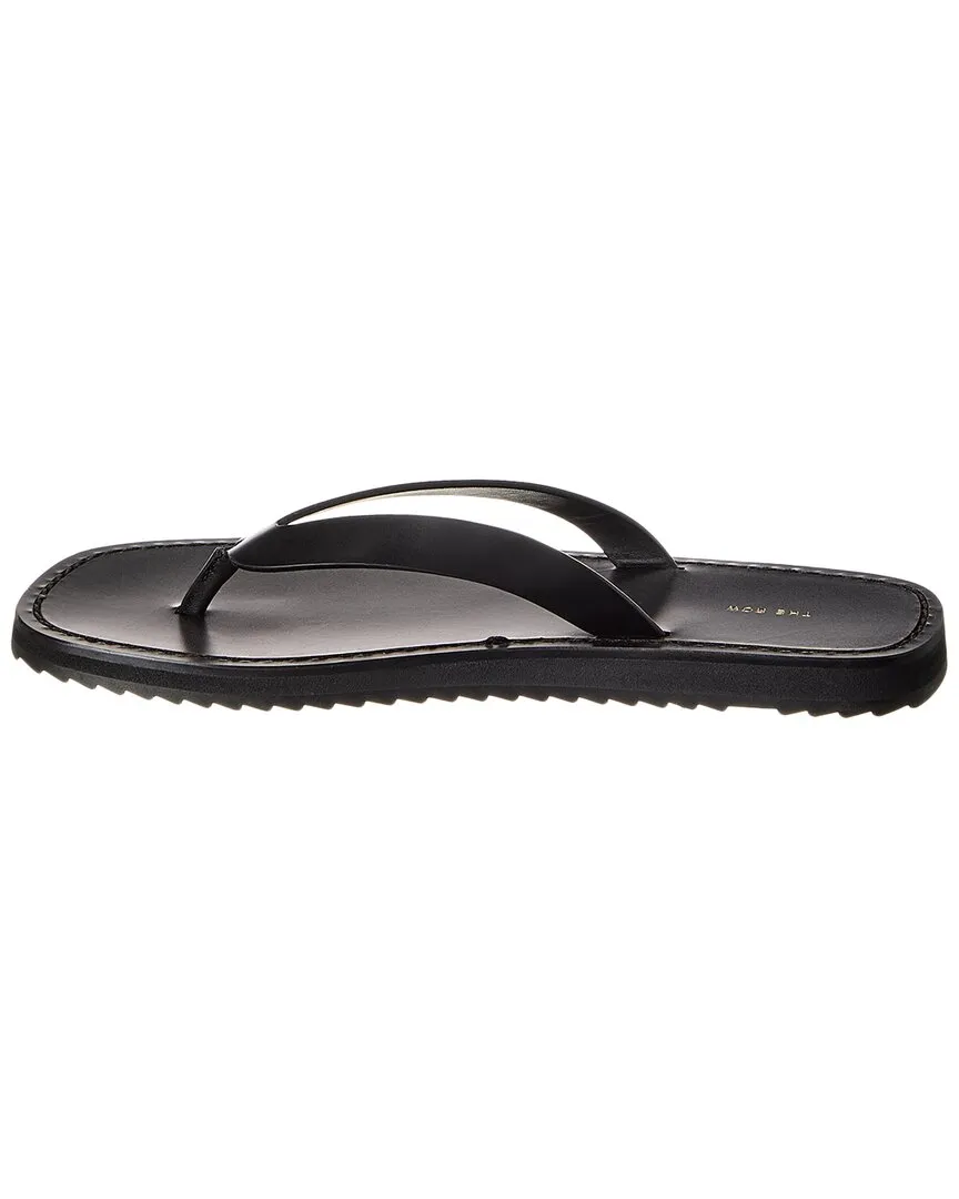 The Row City Leather Flip Flop