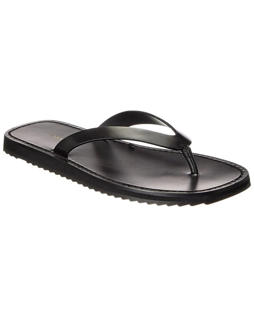 The Row City Leather Flip Flop