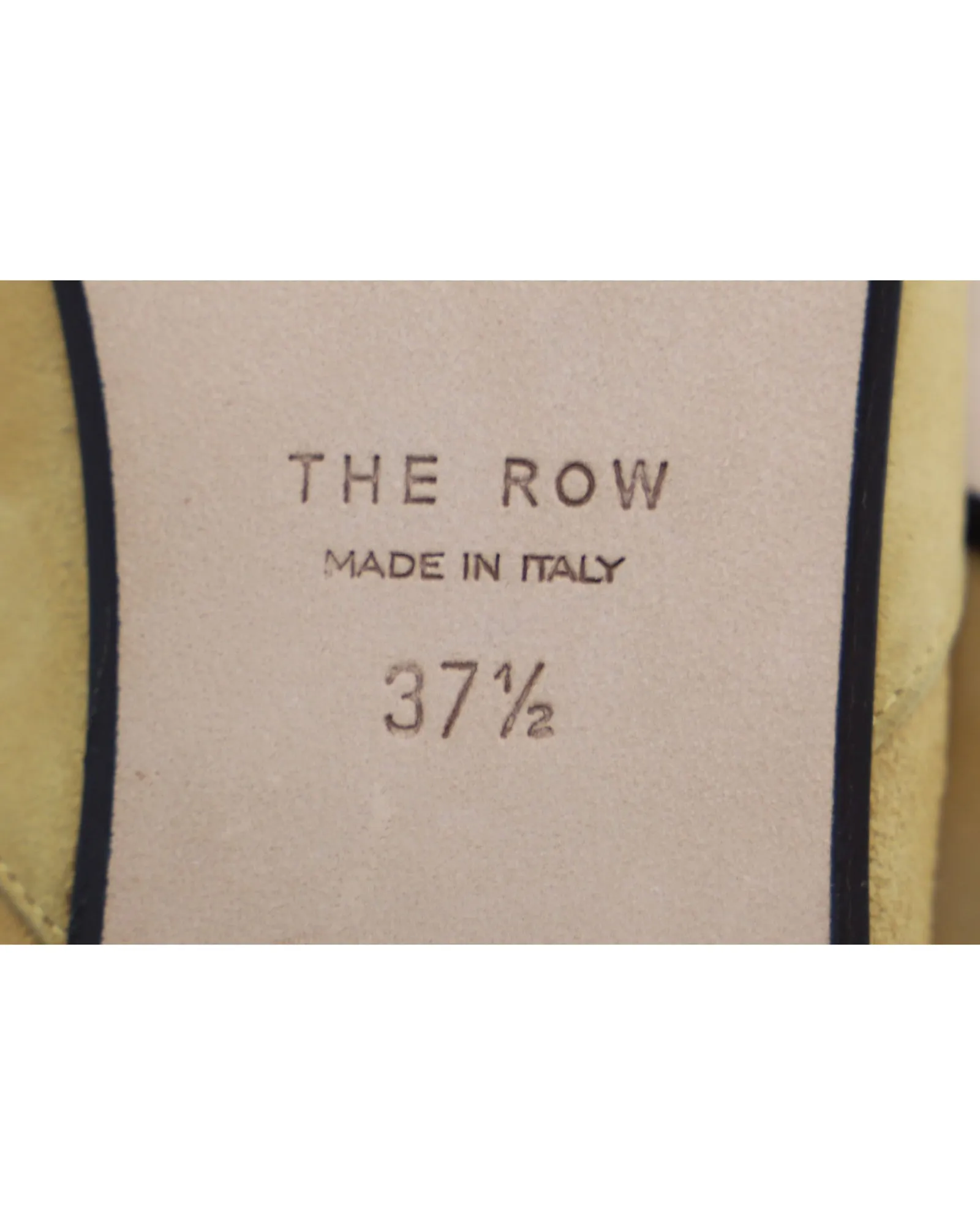 The Row Noelle Collapsible-Heel Loafers in Camel Suede