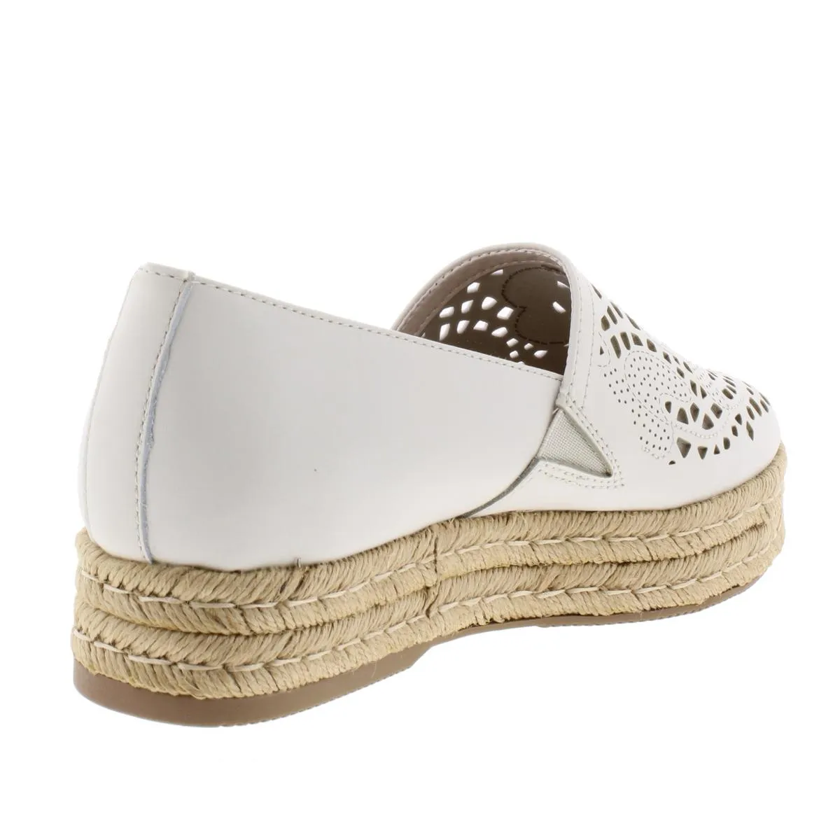 Thea Womens Leather Espadrilles