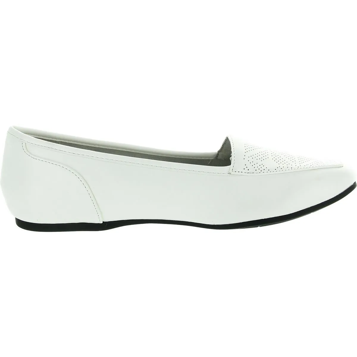 Thrill Perf Womens Comfort Insole Faux Leather Loafers