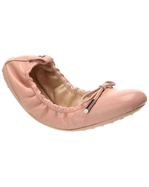TODs Leather Ballerina Flat