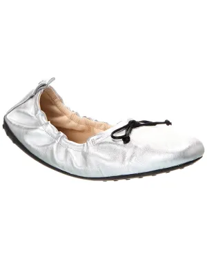 TODs Leather Ballerina Flat