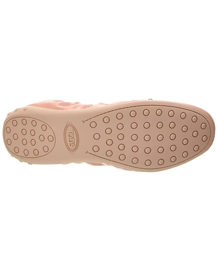 TODs Leather Ballerina Flat