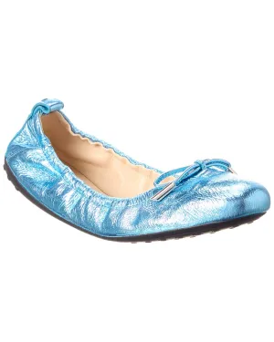 TODs Leather Ballerina Flat