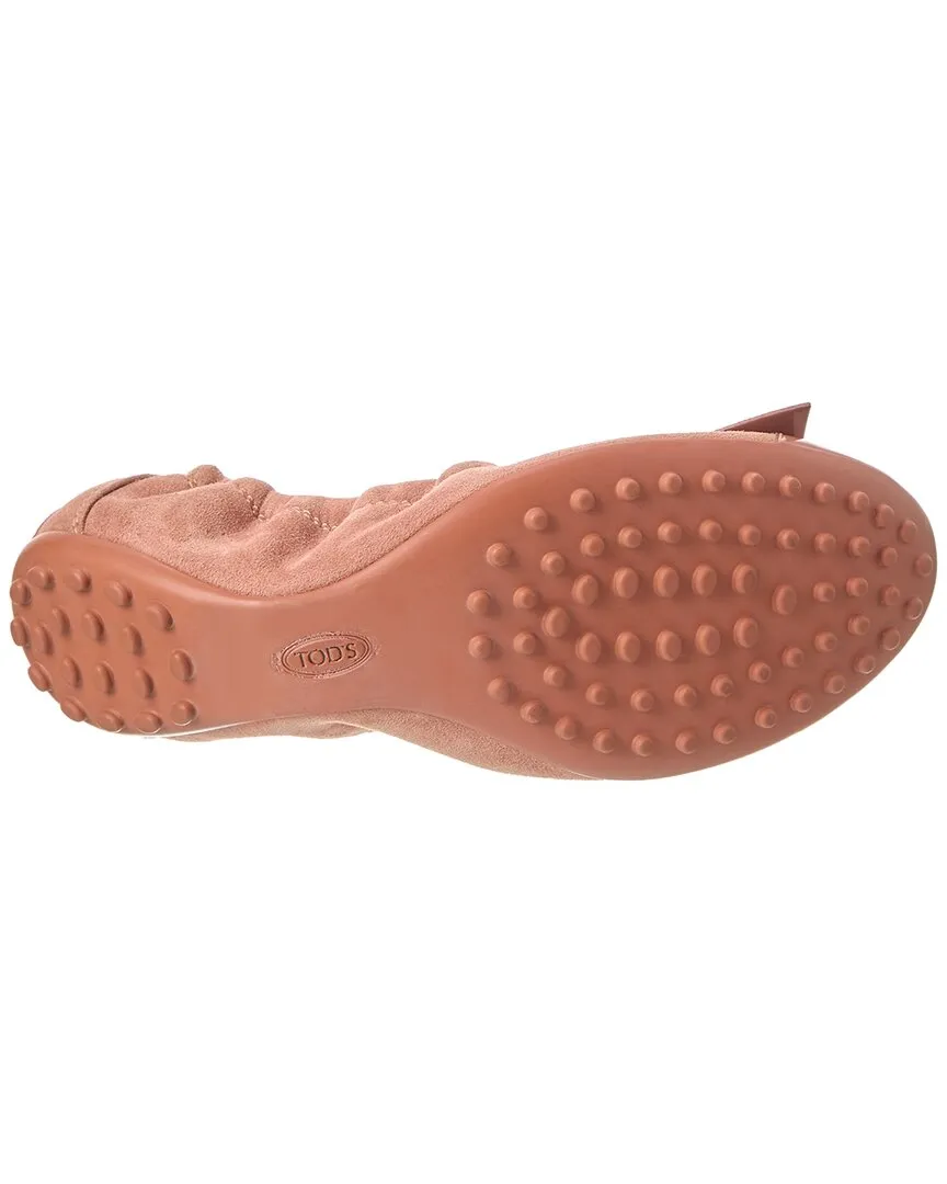 TODs Suede Flat
