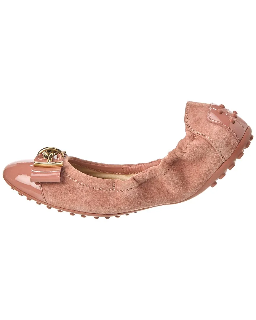 TODs Suede Flat