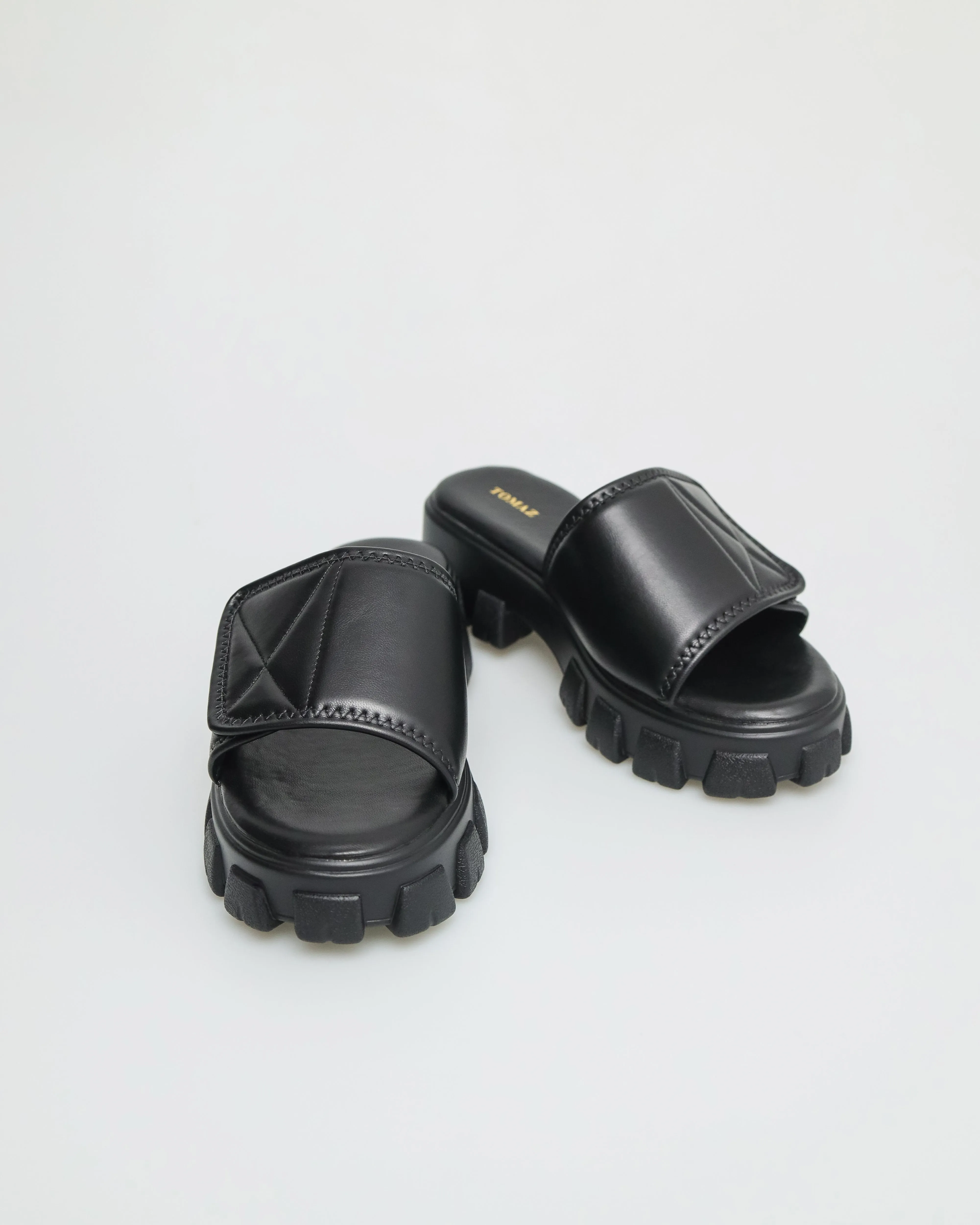 Tomaz FL057 Ladies Slide On Padded Sandals