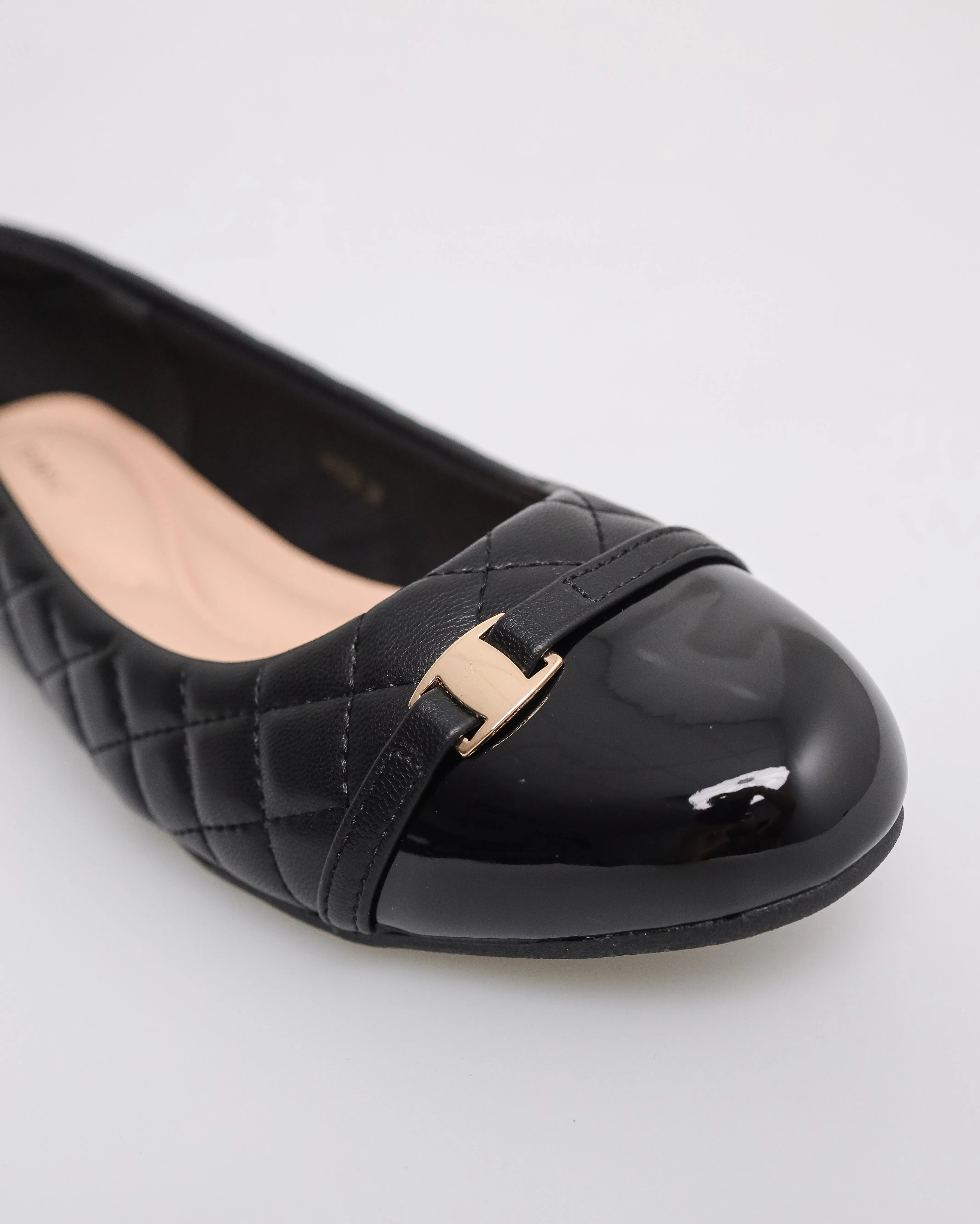 Tomaz NN253 Ladies Quilted Ballet Flats