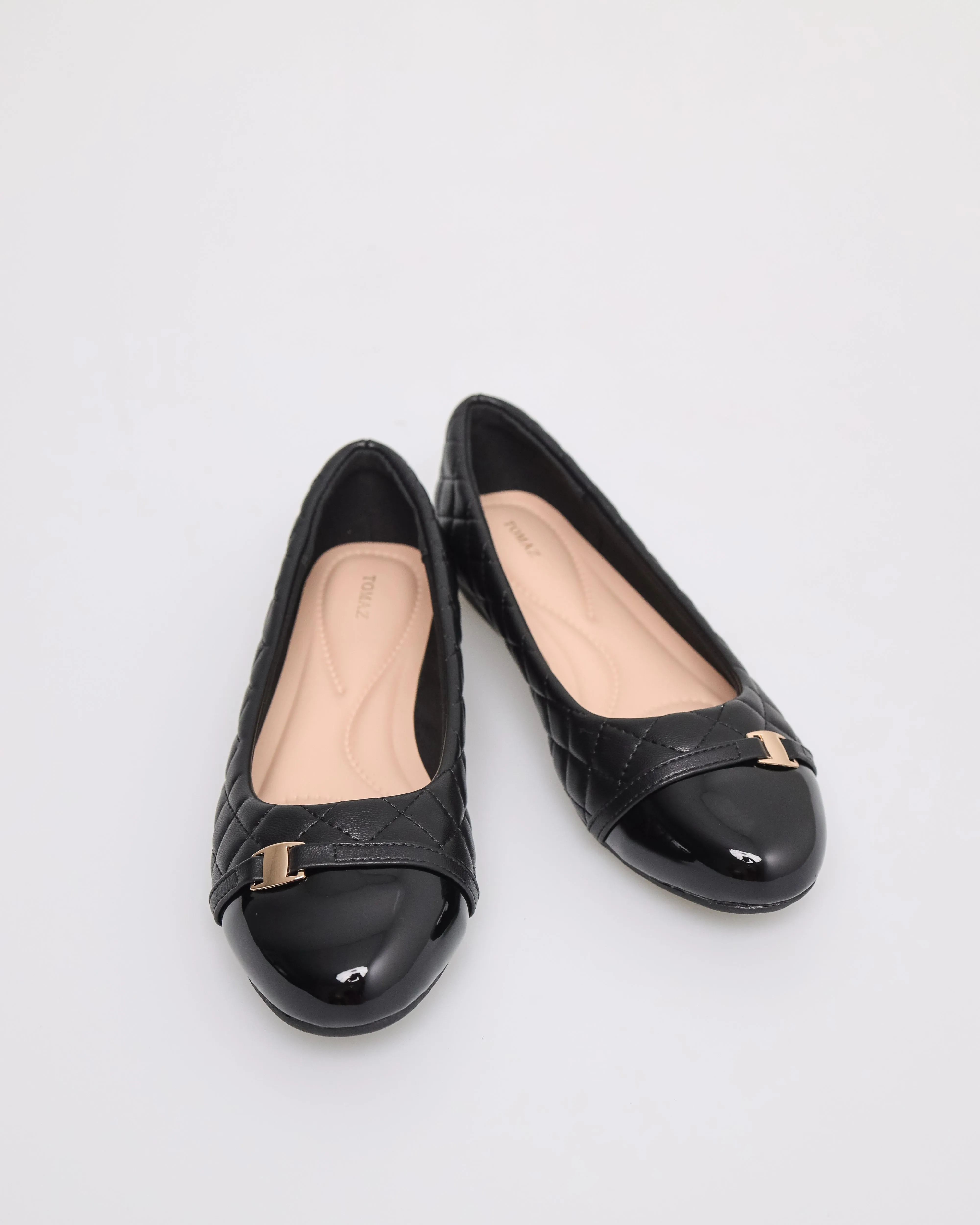 Tomaz NN253 Ladies Quilted Ballet Flats