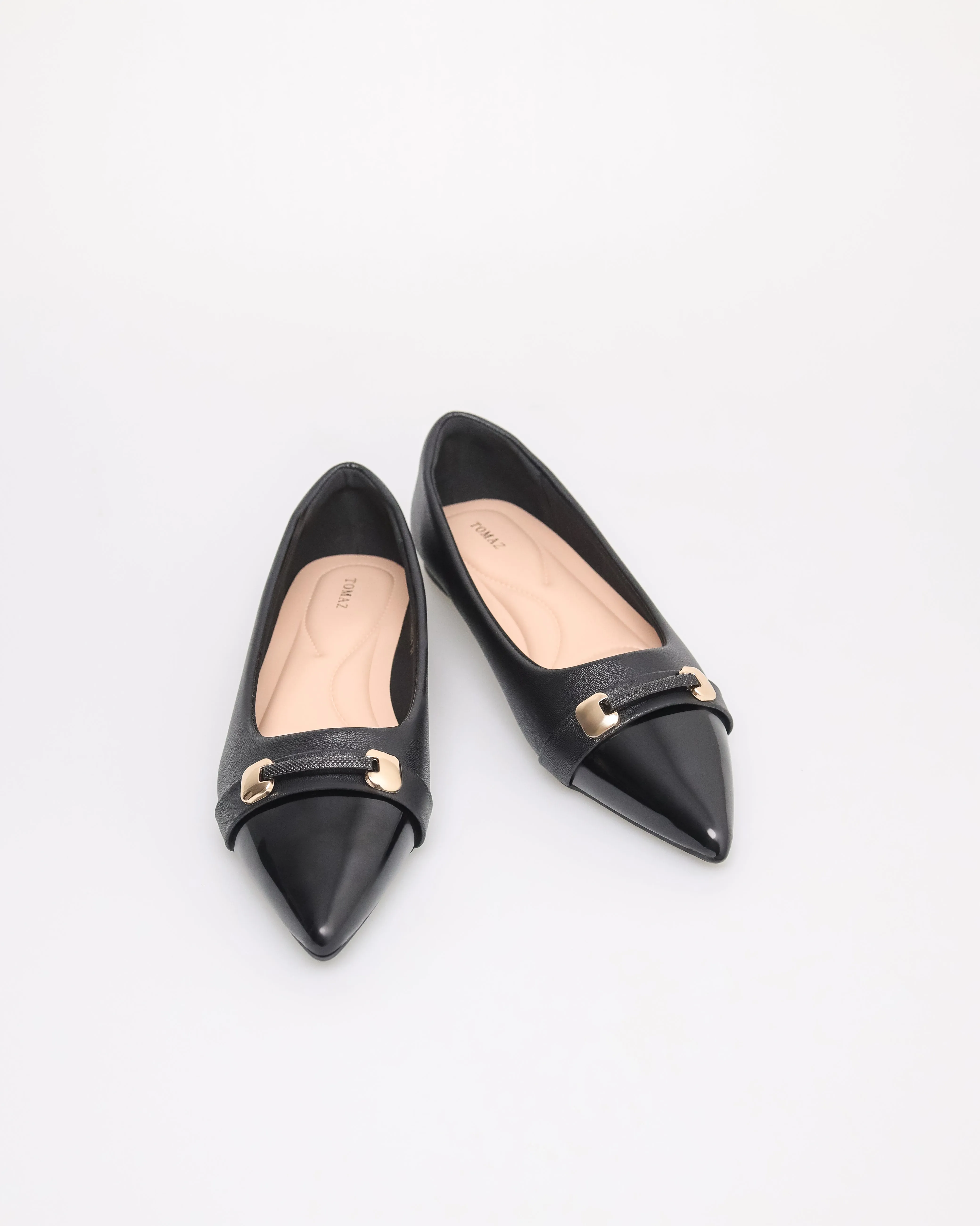 Tomaz NN374 Ladies Pointy Elegance Band Flats