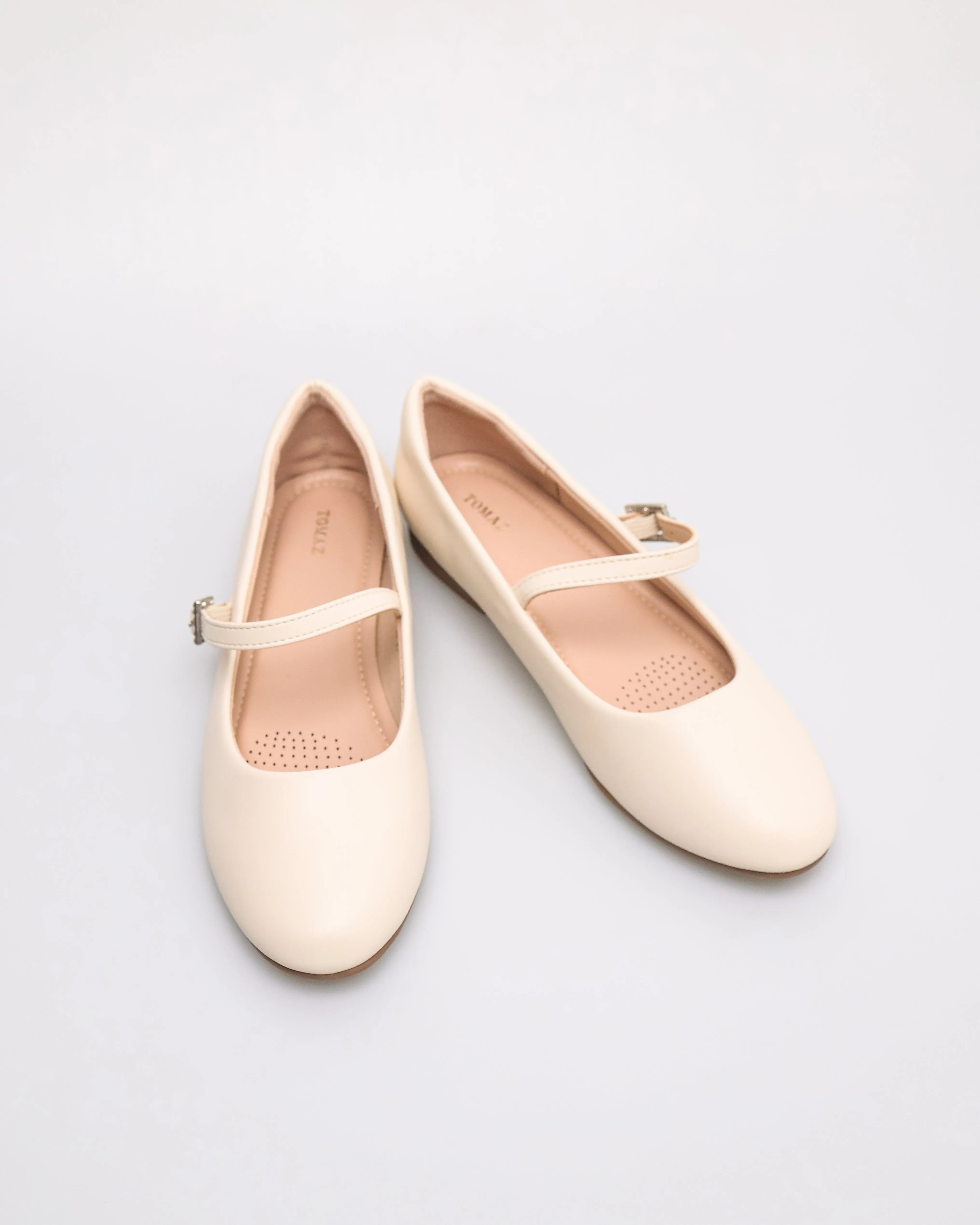 Tomaz NN444 Ladies Crystal Buckle Flats