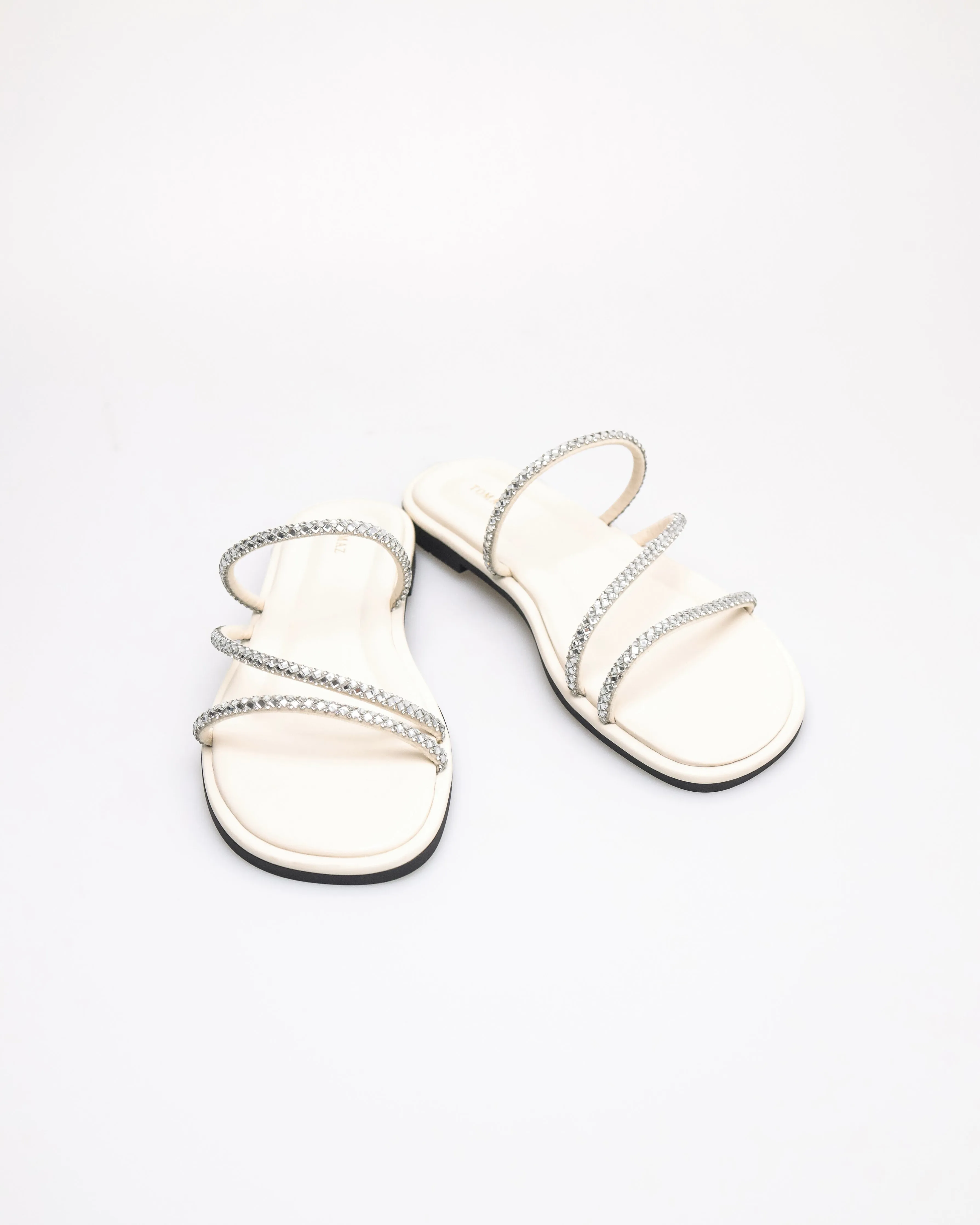 Tomaz NN507 Ladies Strappy Rhinestone Flats