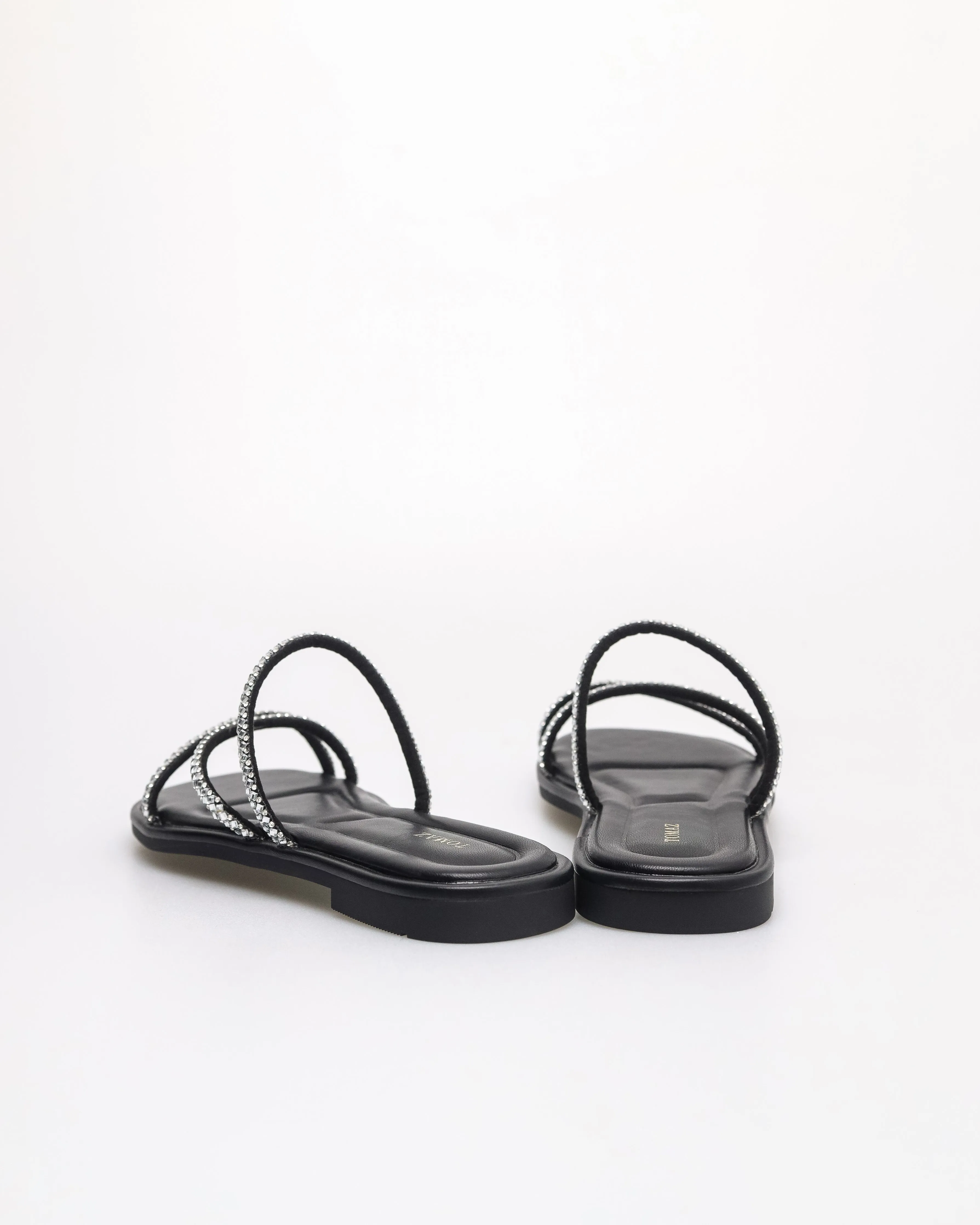 Tomaz NN507 Ladies Strappy Rhinestone Flats