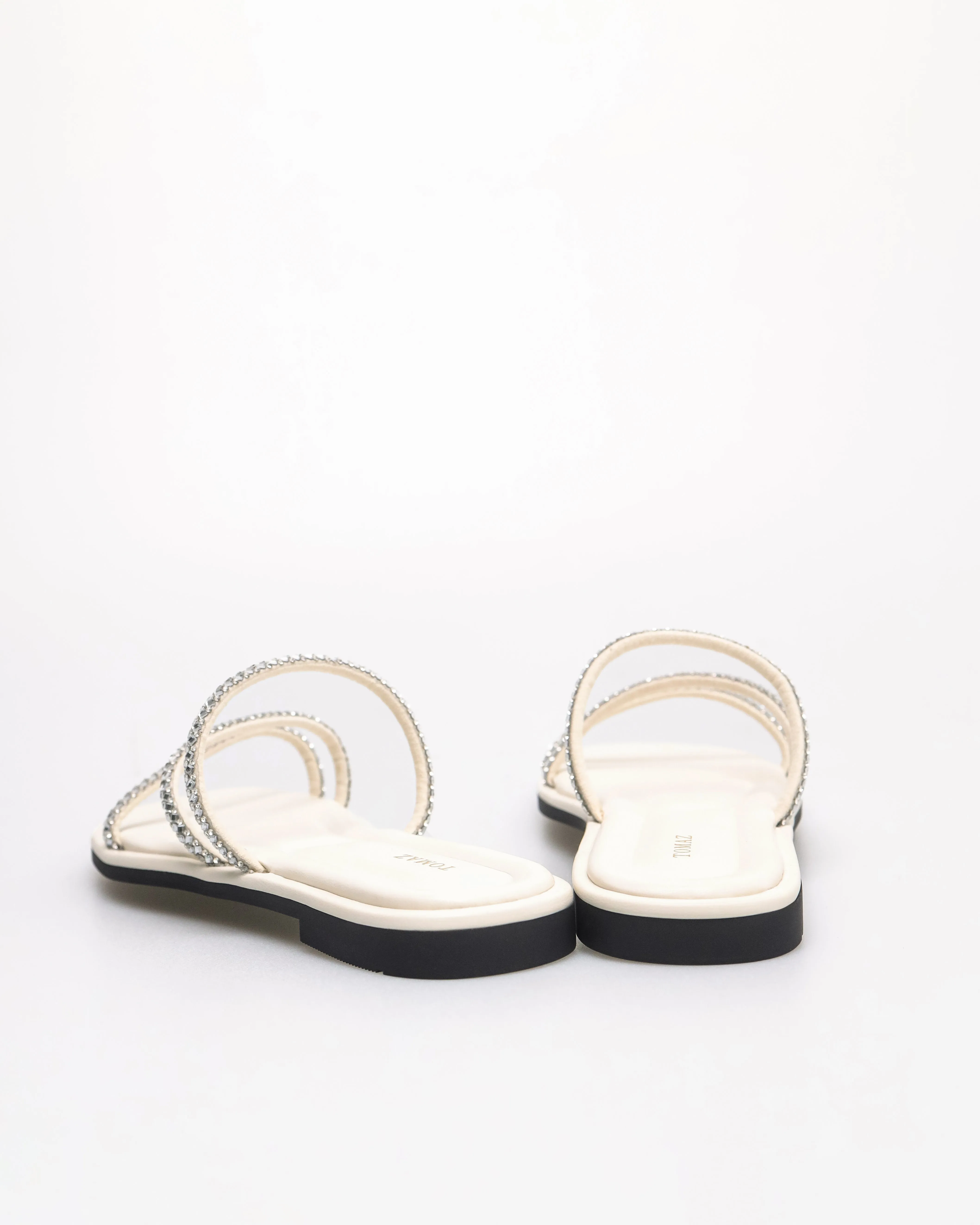 Tomaz NN507 Ladies Strappy Rhinestone Flats