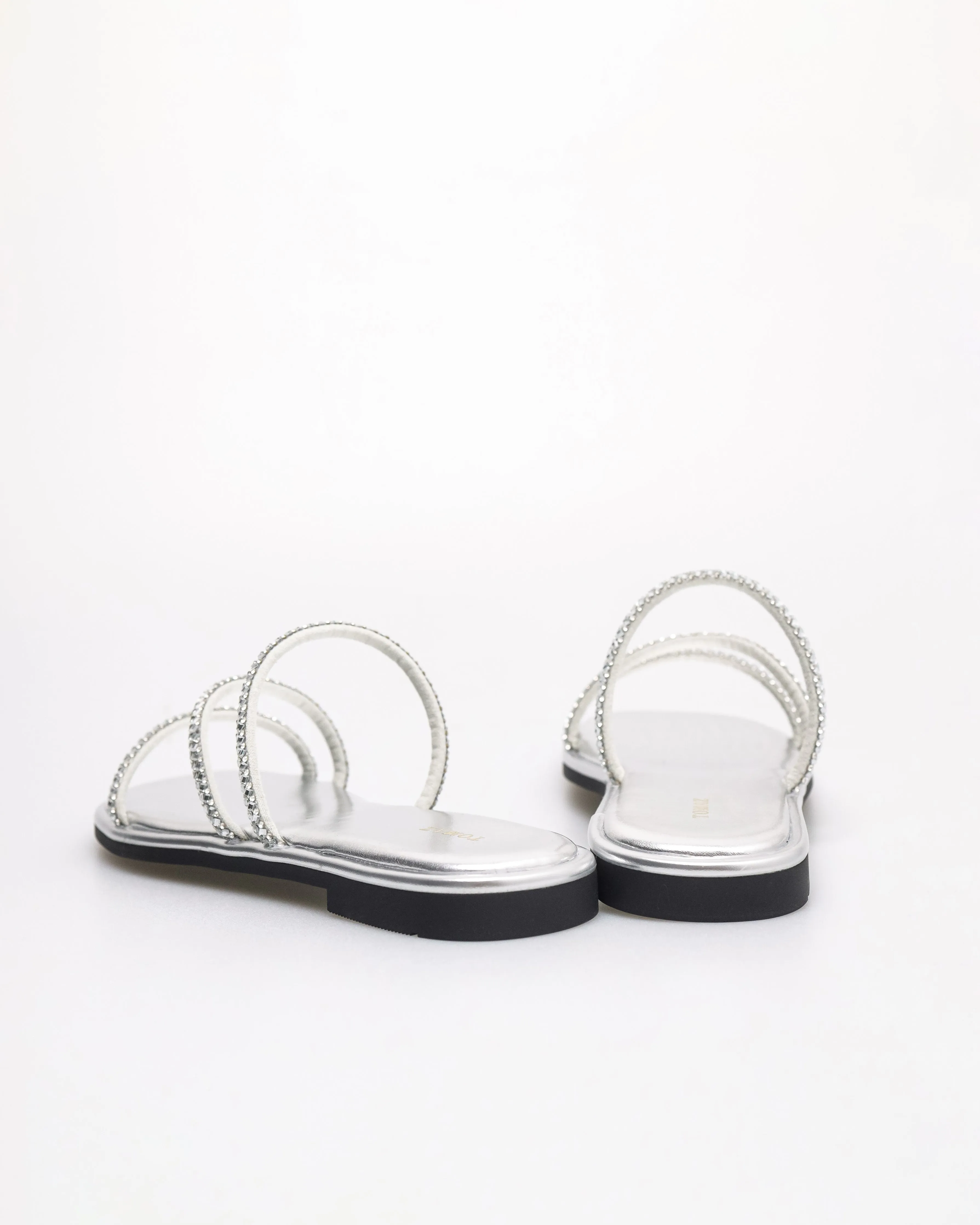 Tomaz NN507 Ladies Strappy Rhinestone Flats