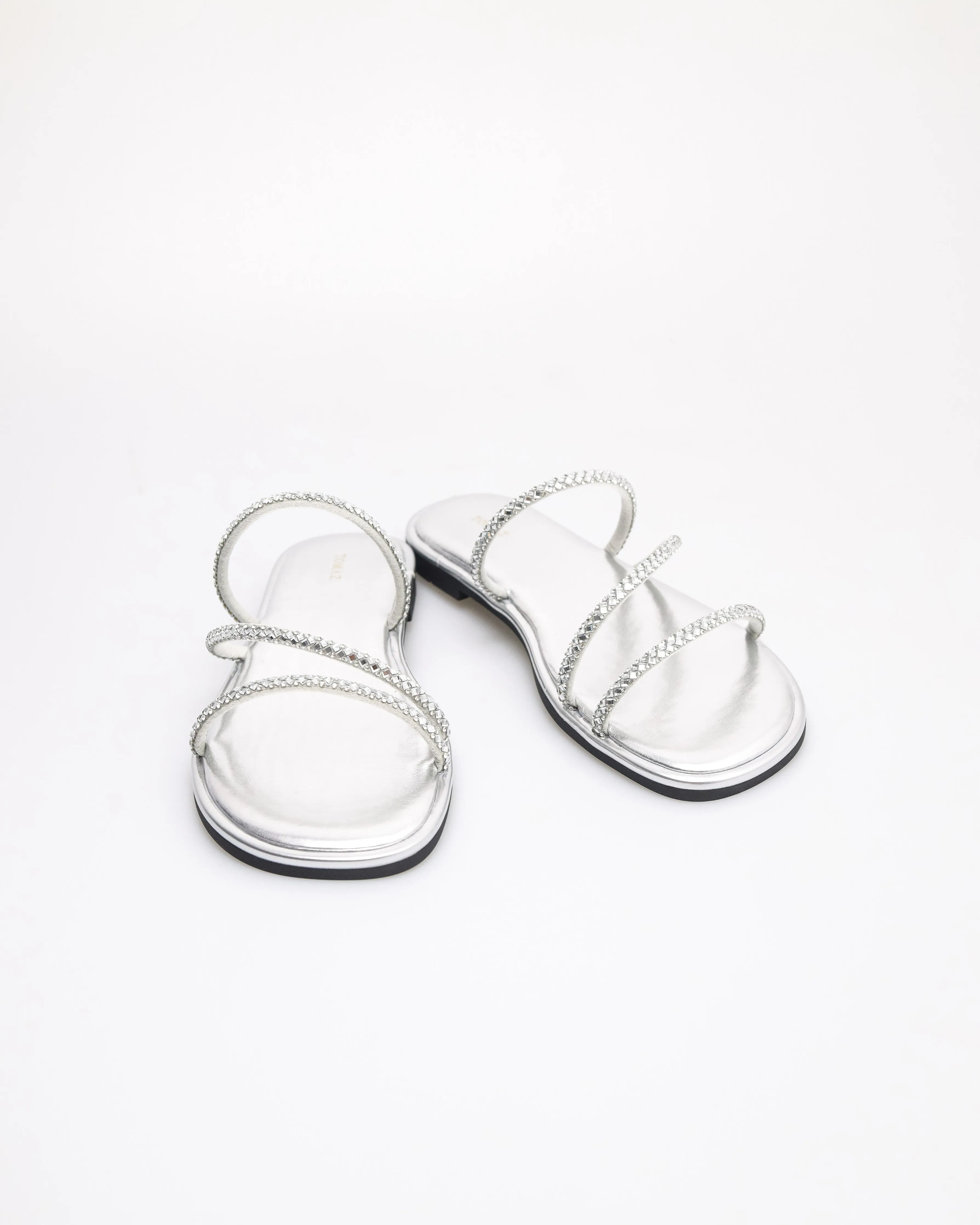 Tomaz NN507 Ladies Strappy Rhinestone Flats
