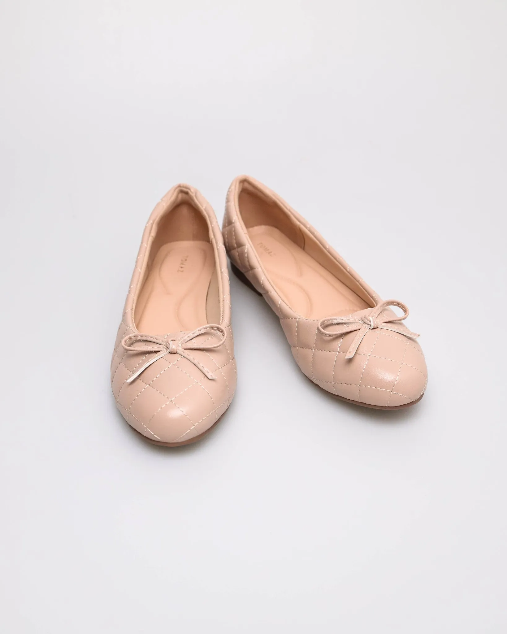 Tomaz NN598 Ladies Quilted Bow flats