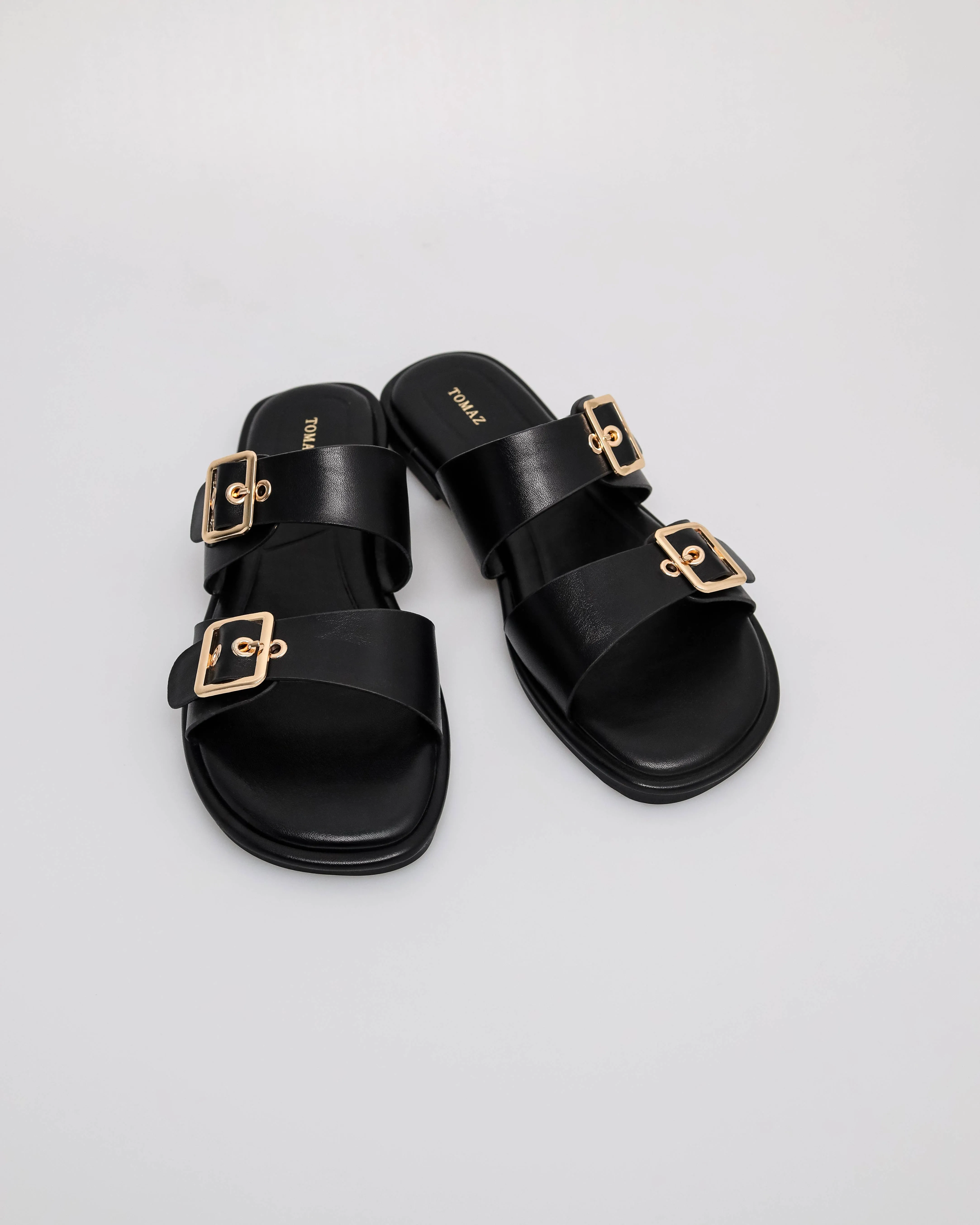 Tomaz NN608 Ladies Gold Buckle Sandal