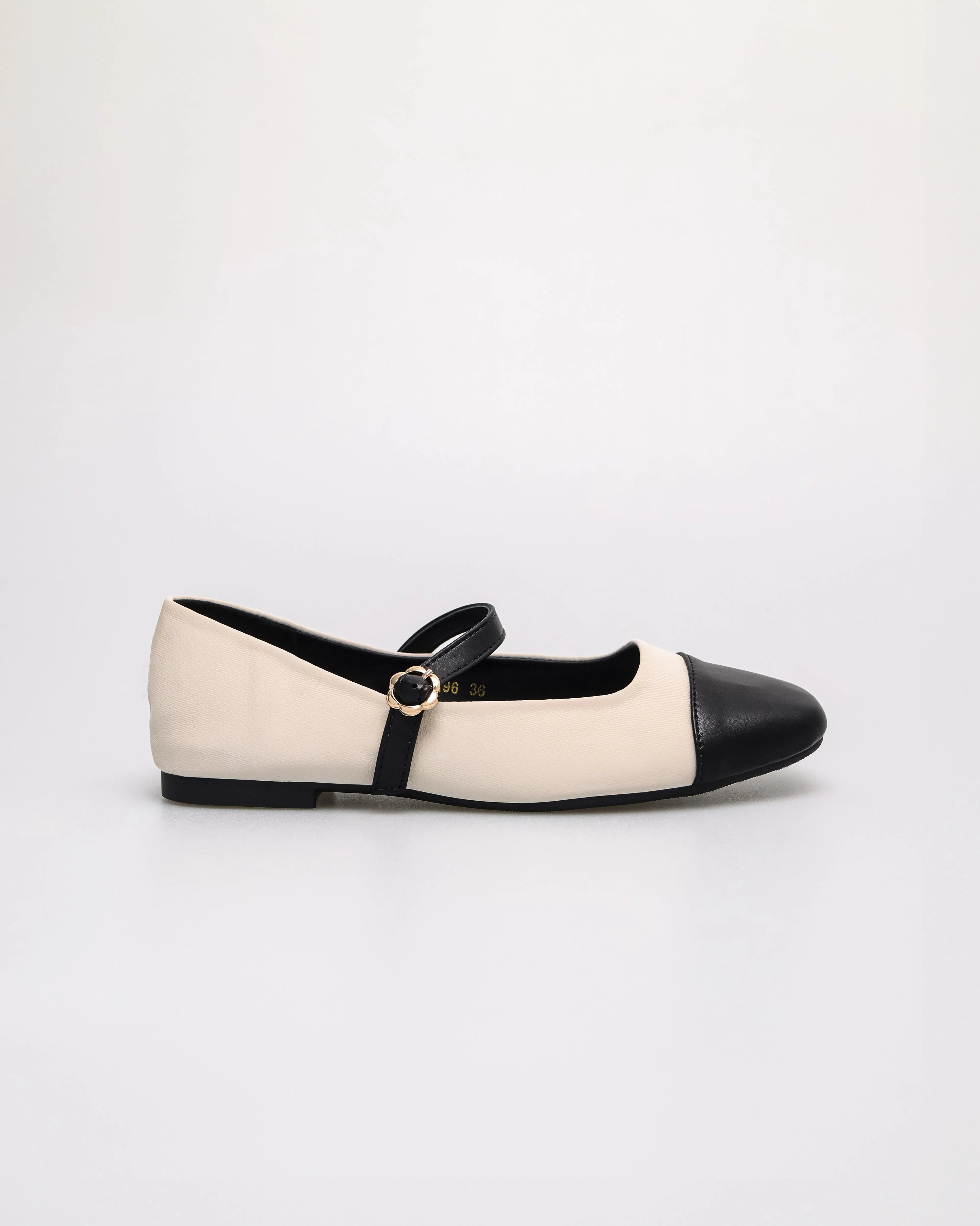 Tomaz YX196 Ladies Flowery Buckle Flats