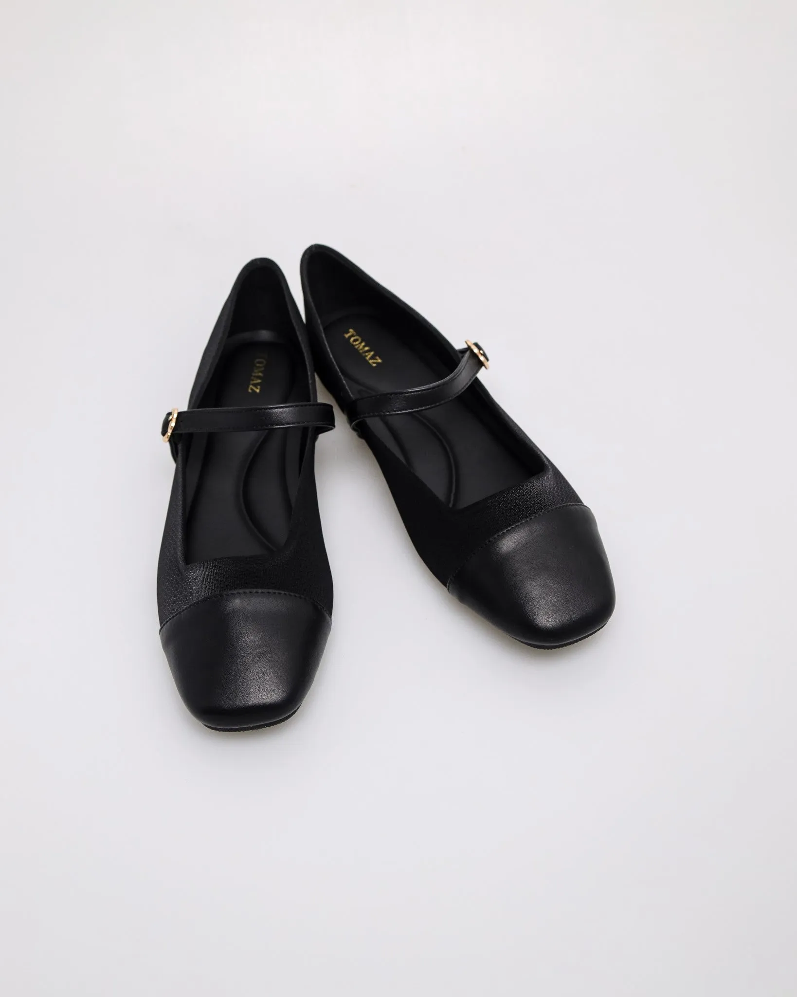 Tomaz YX196 Ladies Flowery Buckle Flats