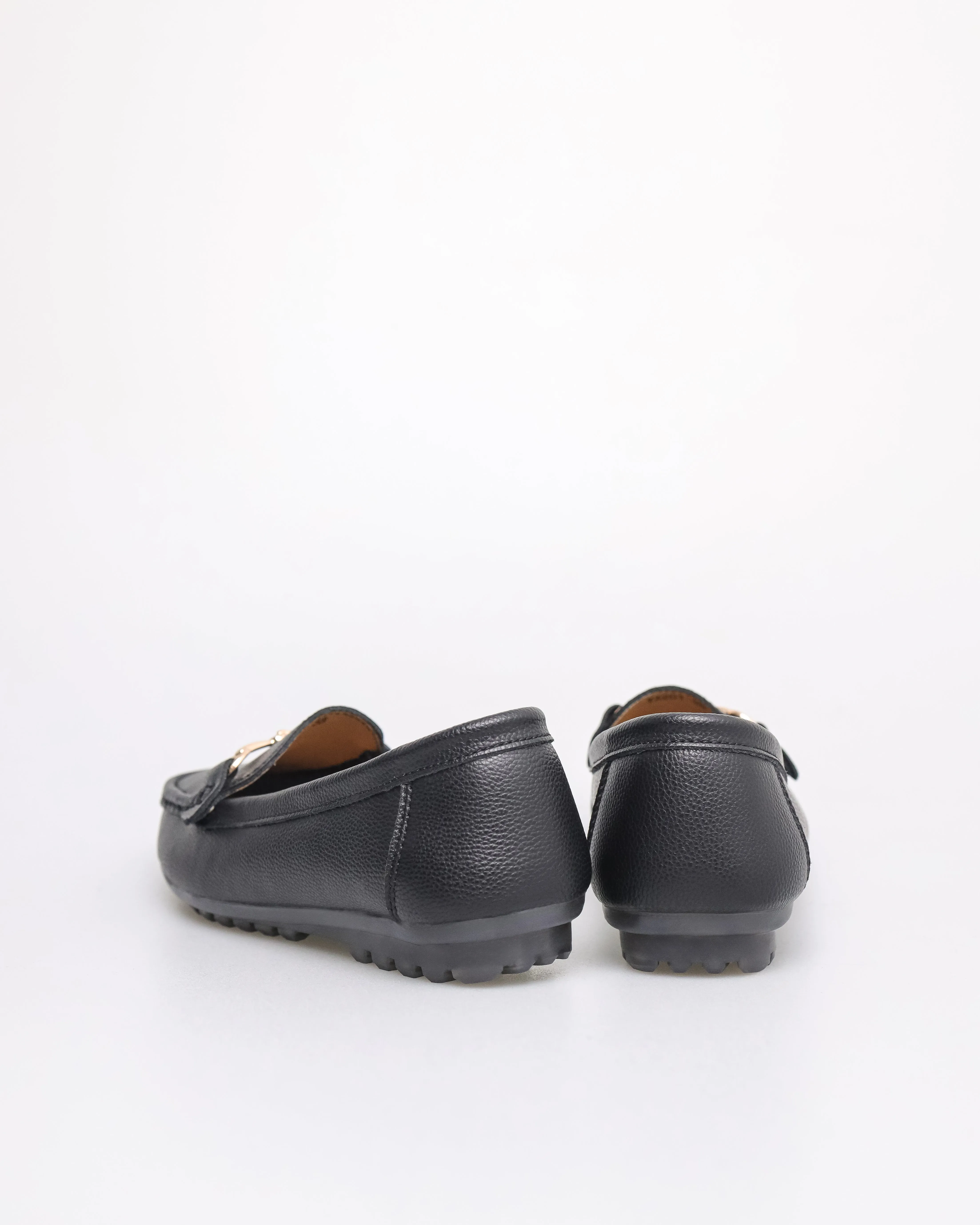 Tomaz YX201 Ladies Metallic Buckle Flats