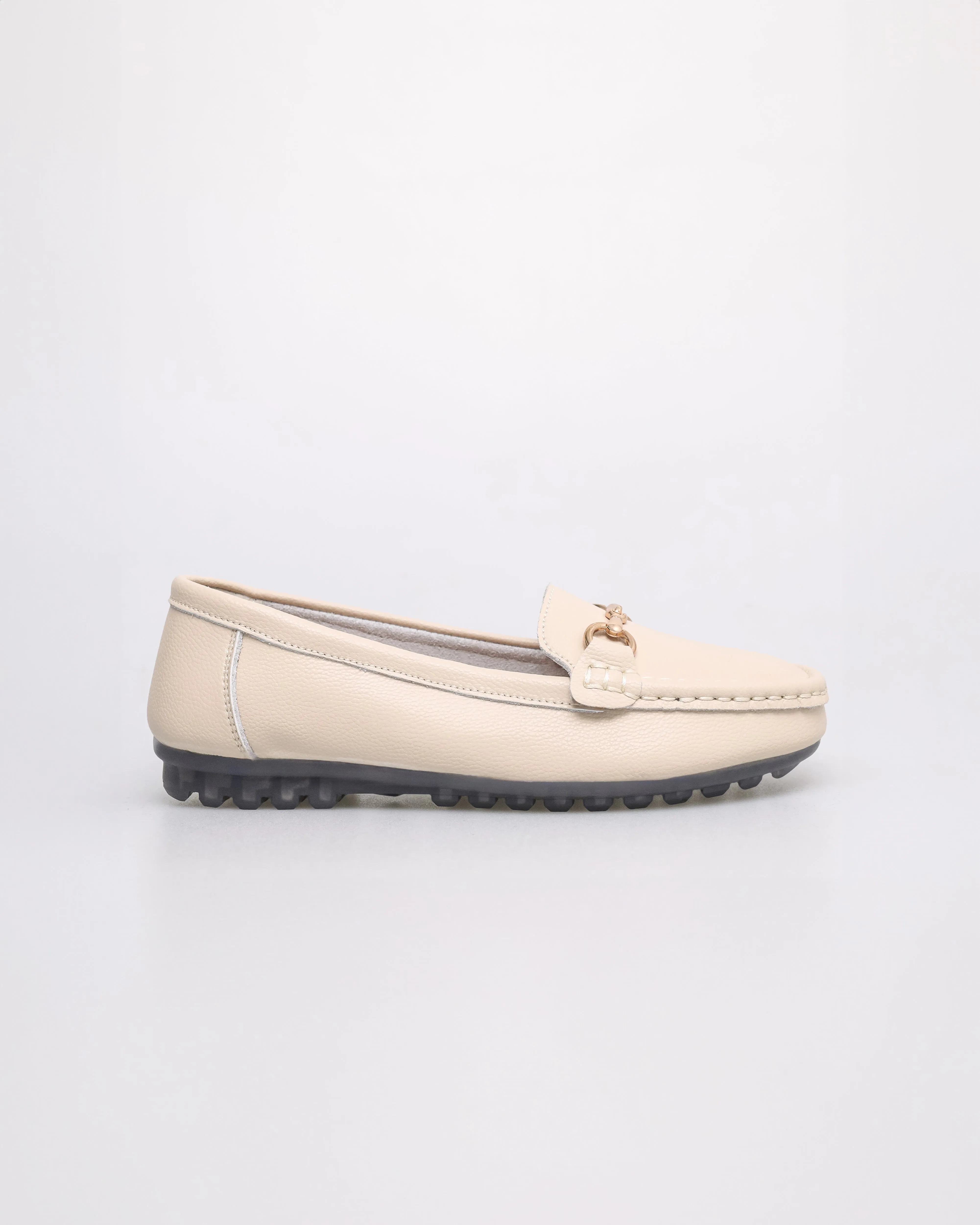 Tomaz YX201 Ladies Metallic Buckle Flats