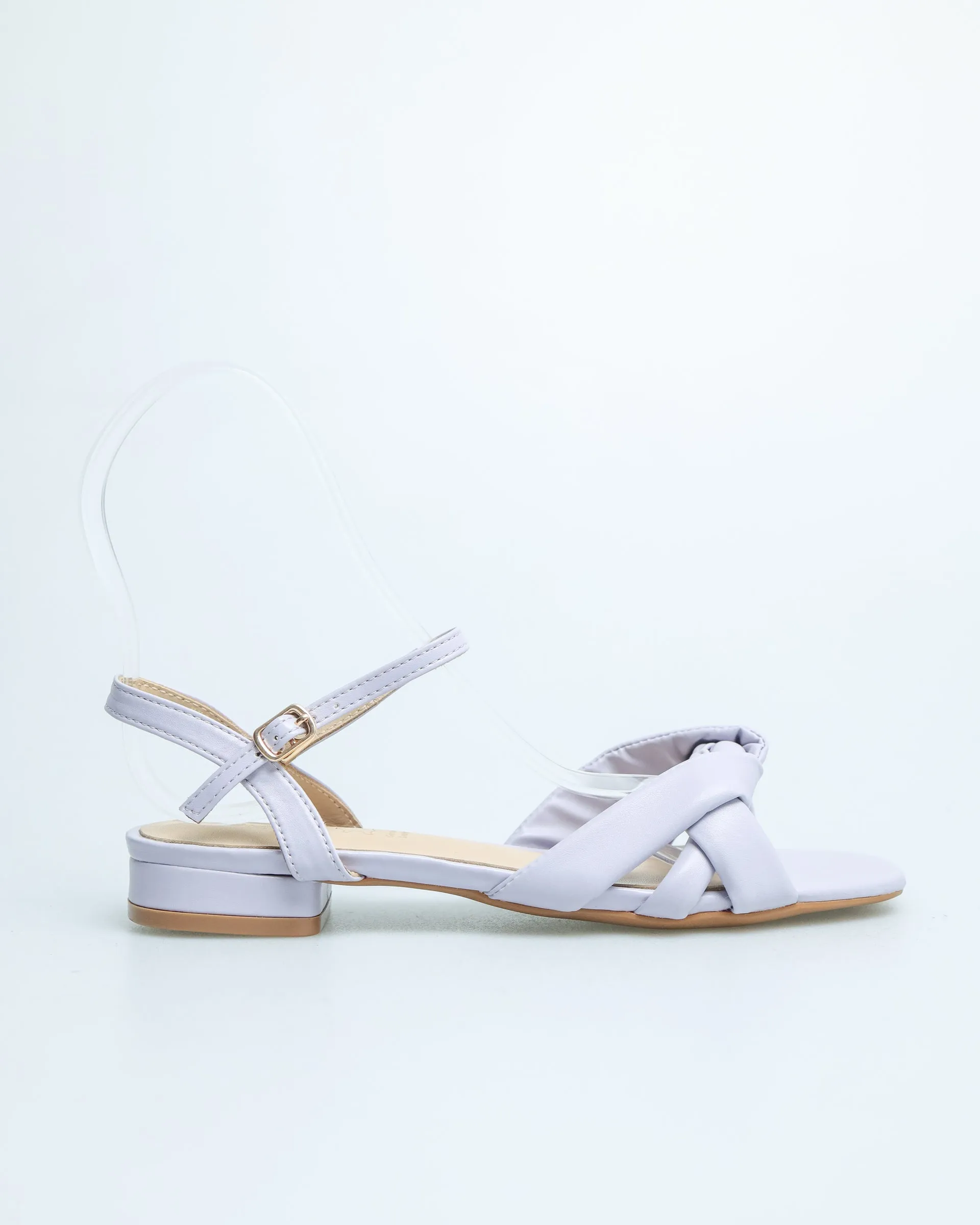 Tomaz YX83 Ladies Twisted Strap Slingback Sandals (Purple)