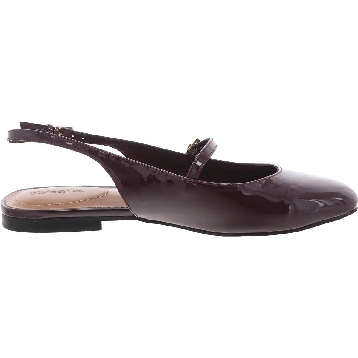 Torraa Womens Faux Leather Cushioned Footbed Slingbacks