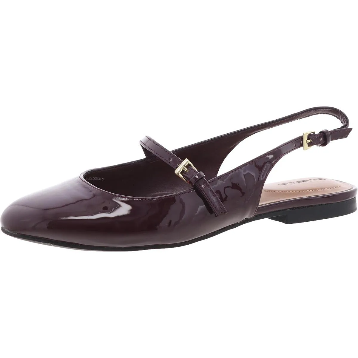 Torraa Womens Faux Leather Cushioned Footbed Slingbacks