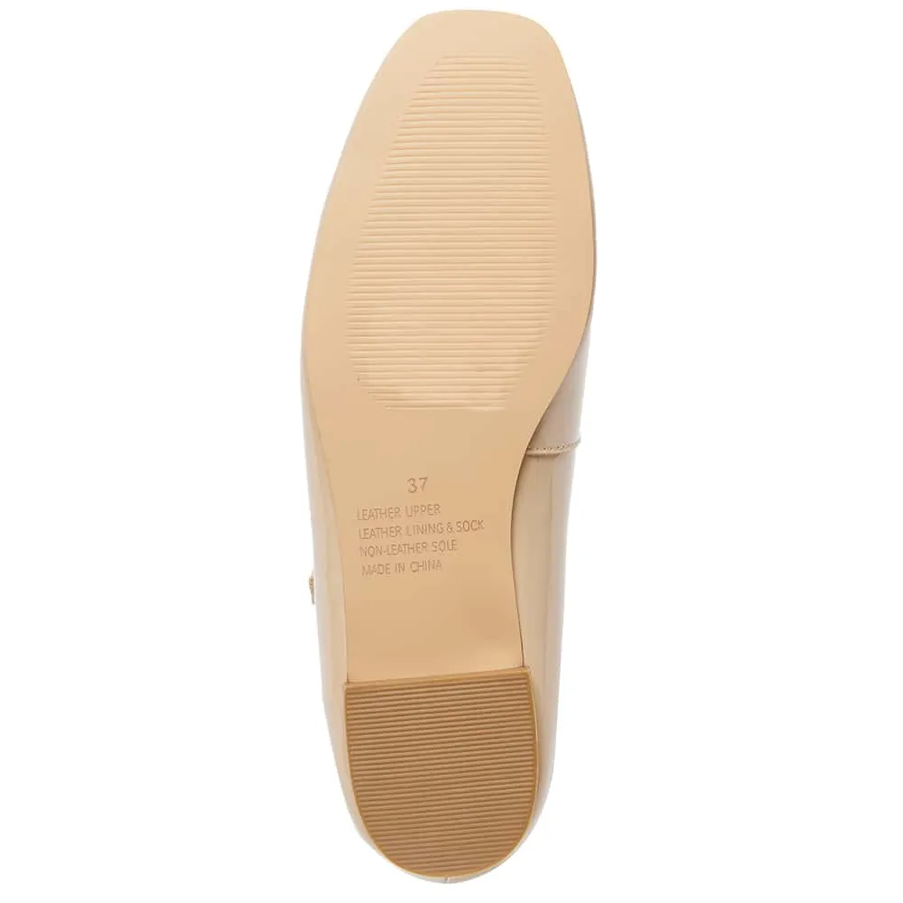 Tottie Flat in Nude Patent