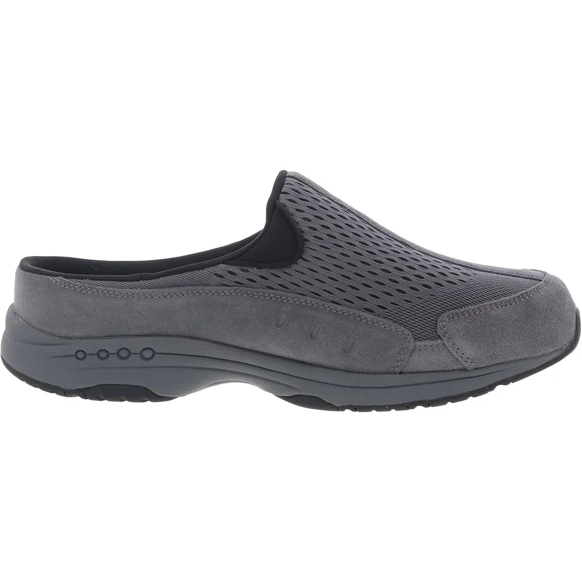 Travel Time Womens Leather Slip On Slides