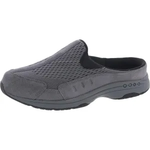 Travel Time Womens Leather Slip On Slides