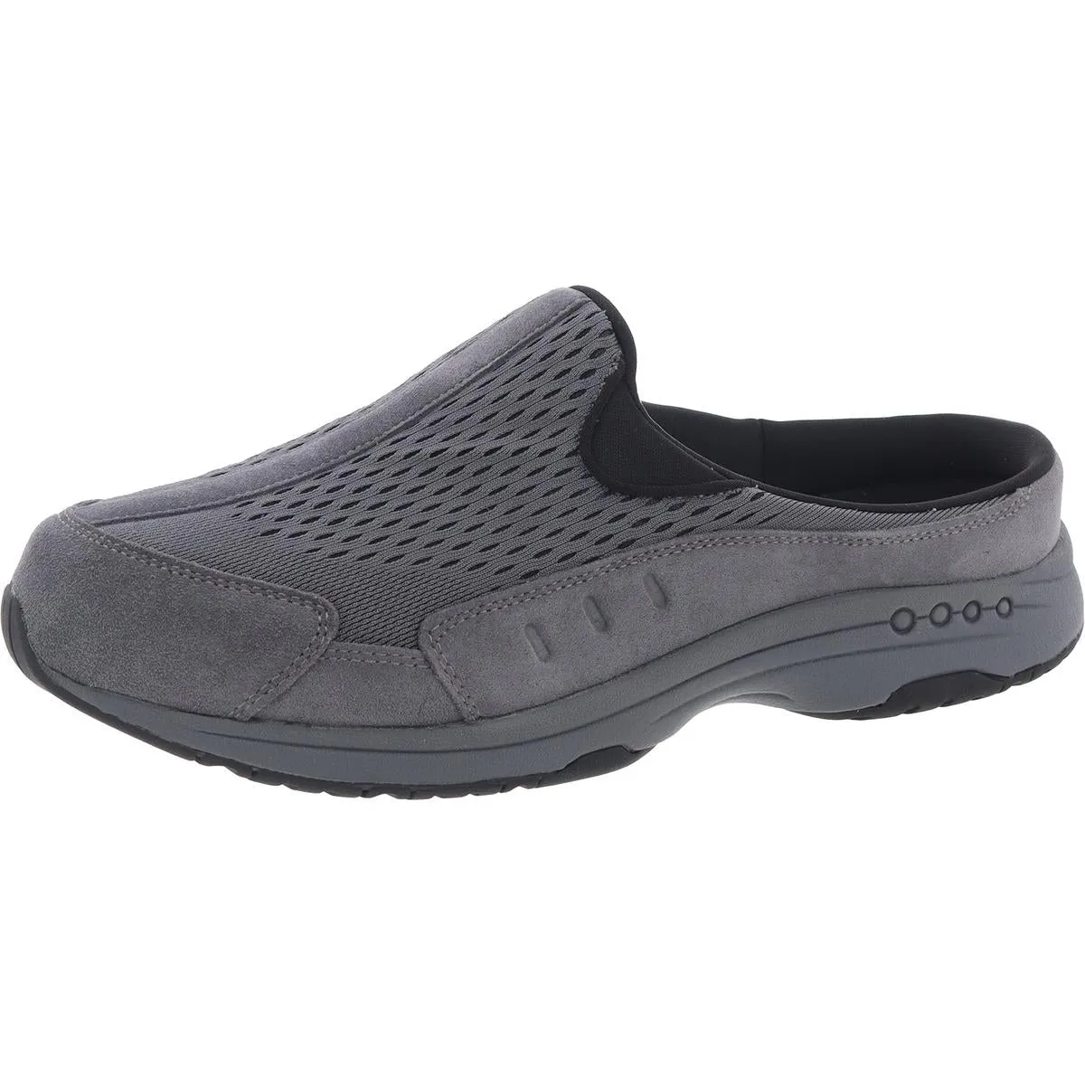 Travel Time Womens Leather Slip On Slides