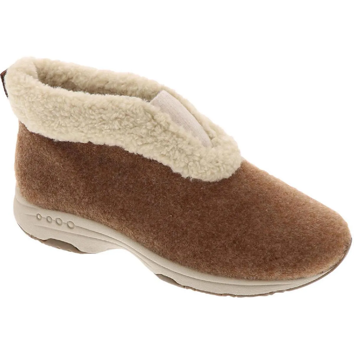 Tree Pose 2 Womens Faux Fur Slip On Slip-On Sneakers